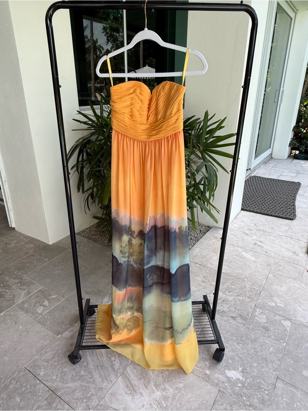 Ted Baker Sunset Ombre Strapless Maxi Dress